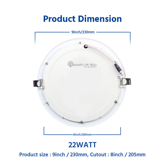 22Watt Panel Light - Round