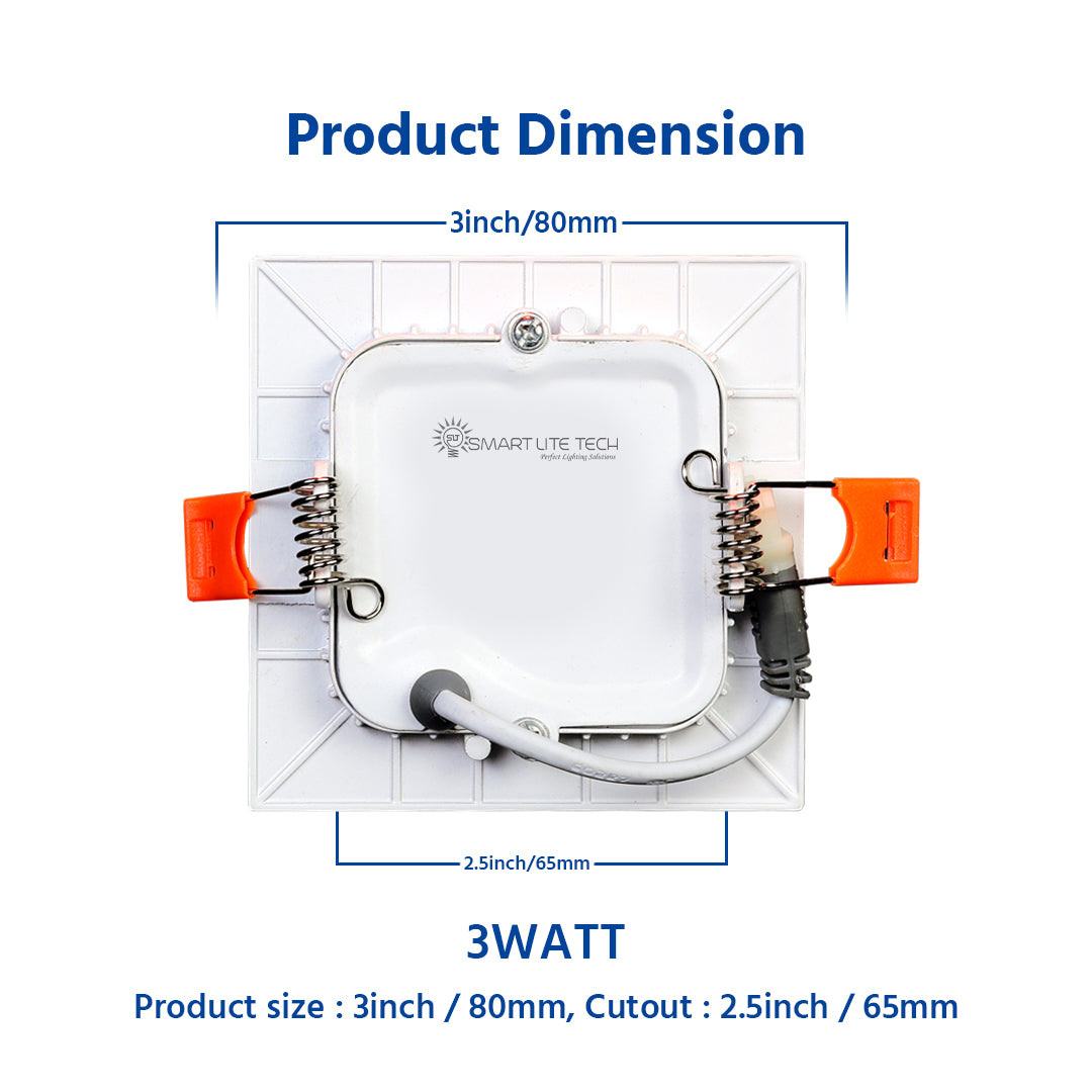 3Watt Panel Light - Square