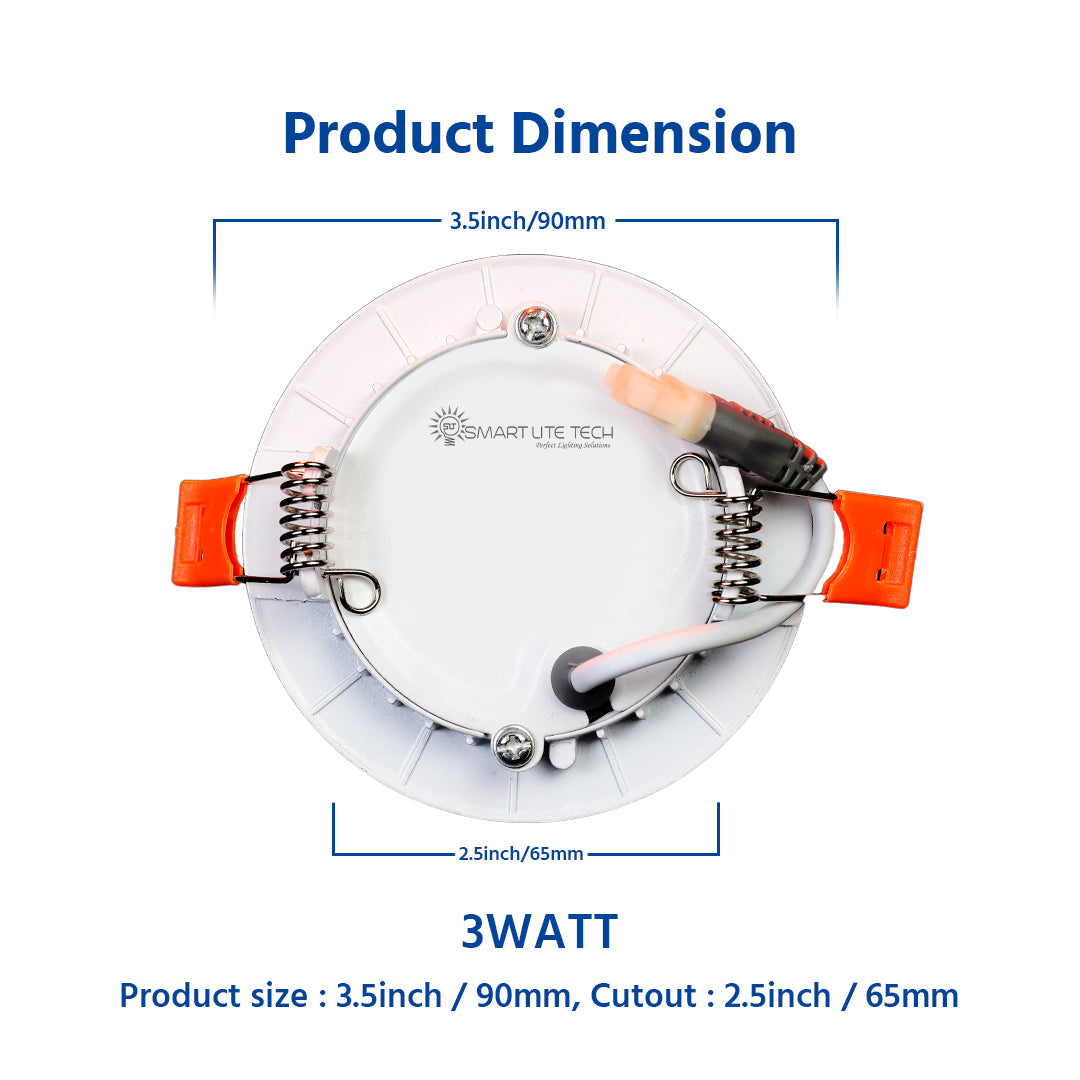 3Watt Panel Light - Round