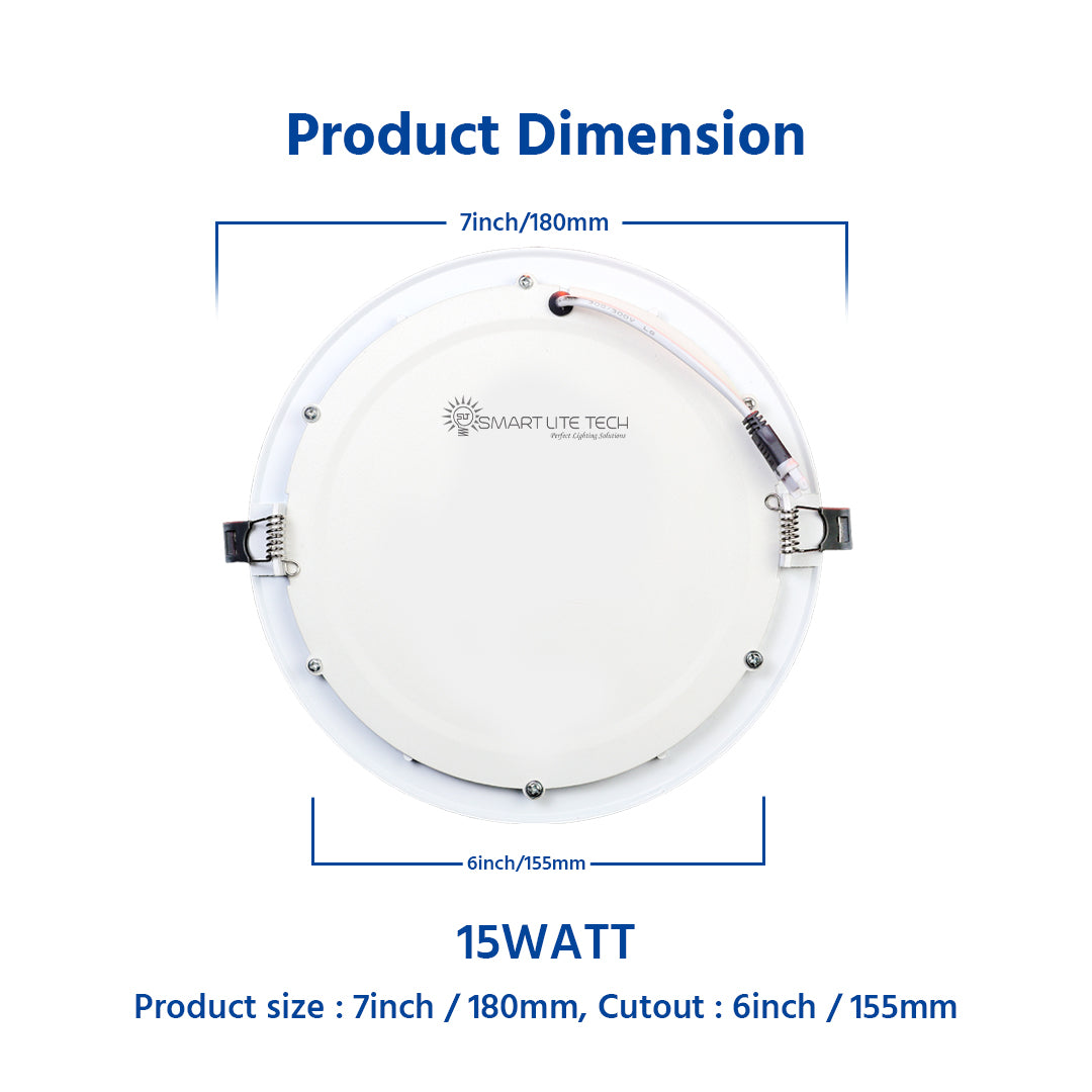 15Watt Panel Light - Round