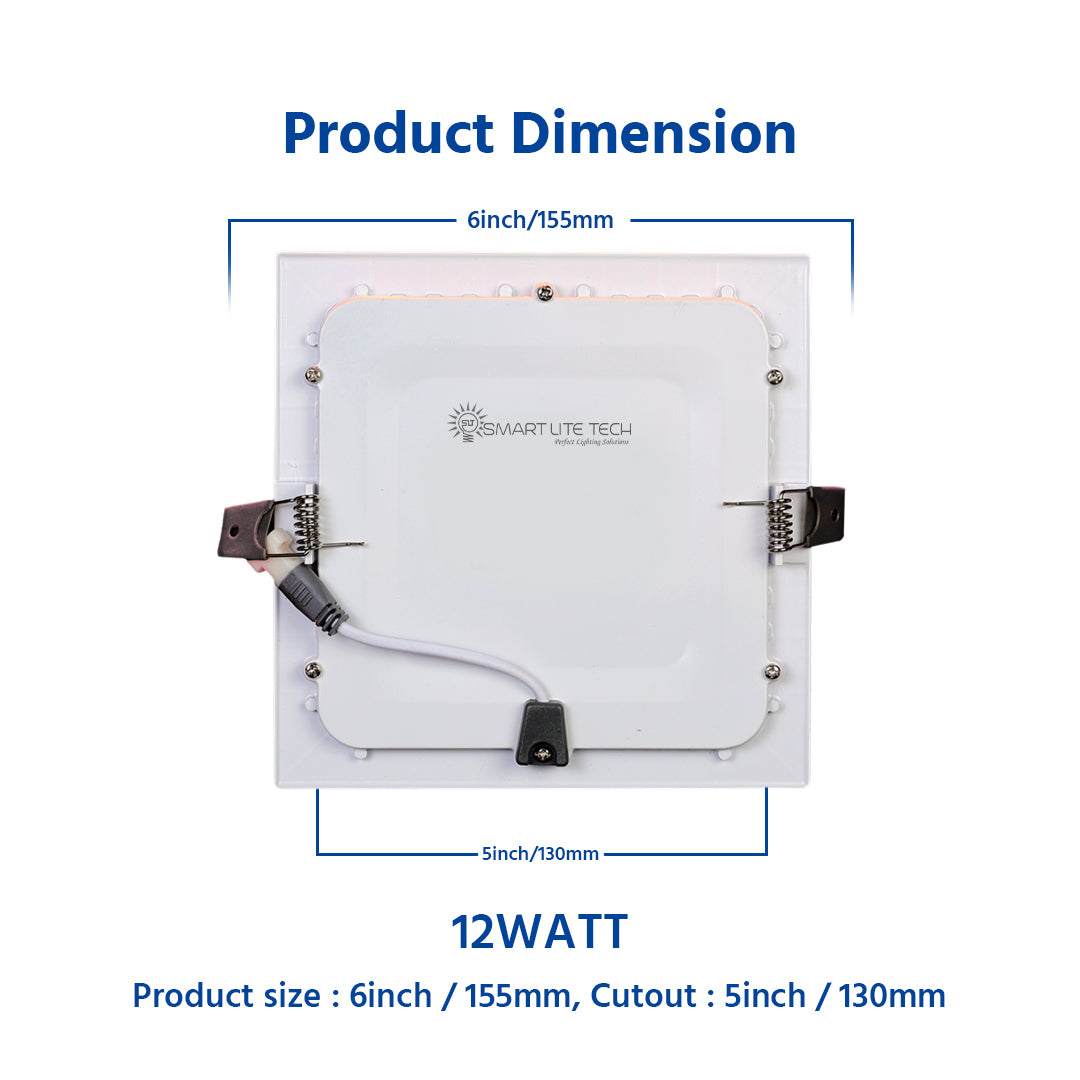 12Watt Panel Light - Square