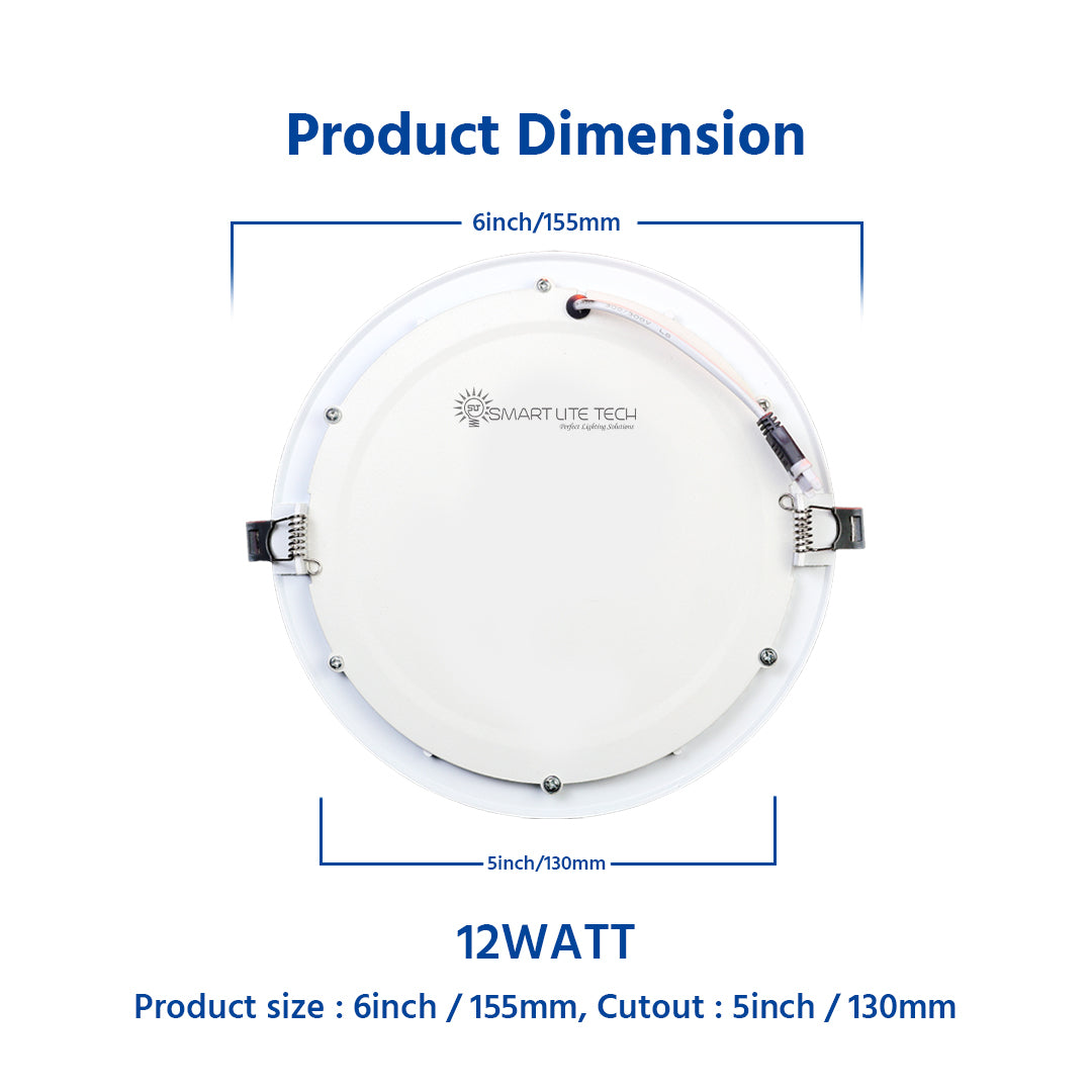 12Watt Panel Light - Round