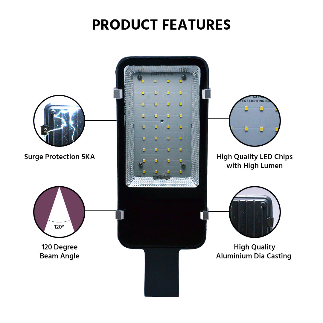 36watt LED Street Light - Cool White
