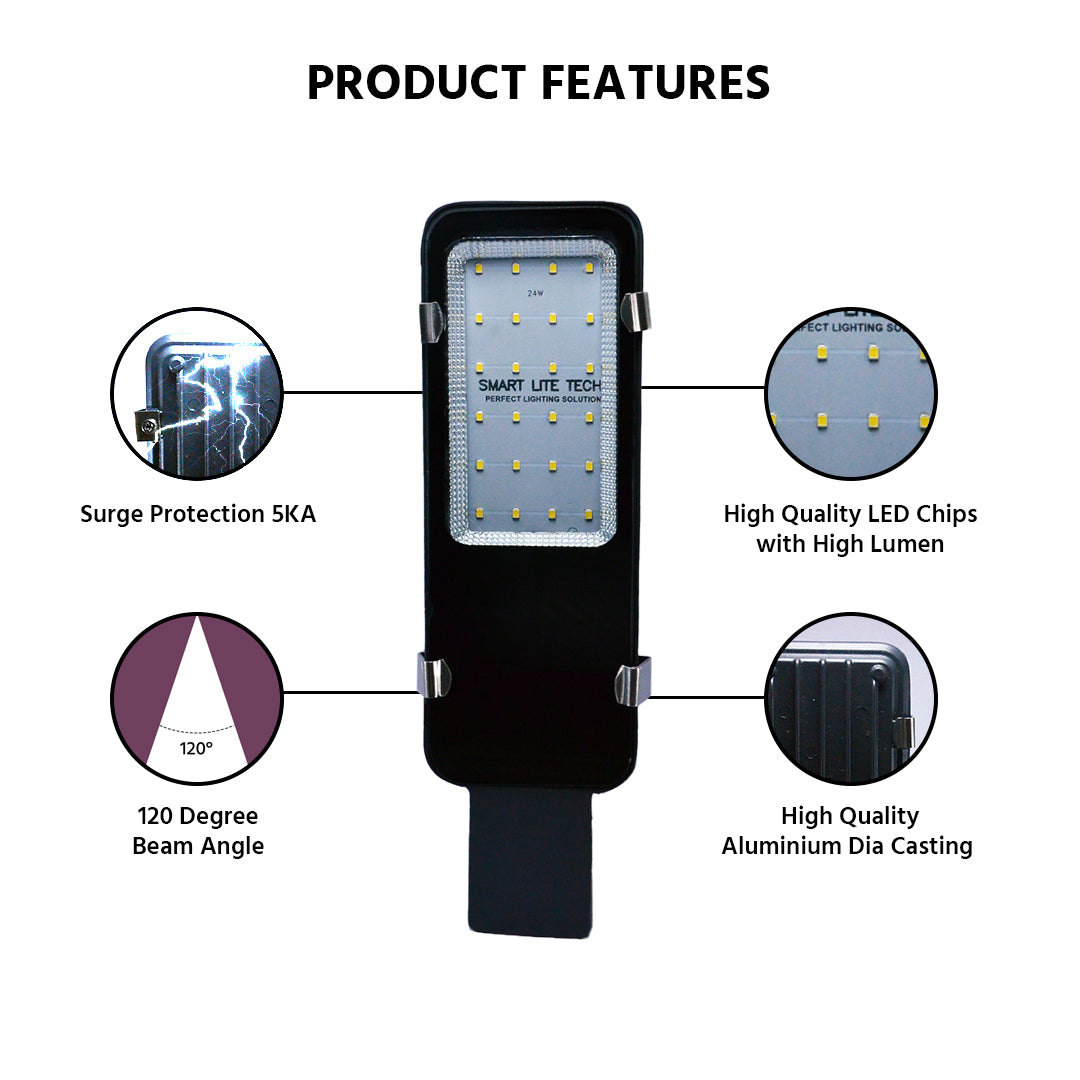 24watt LED Street Light - Cool White